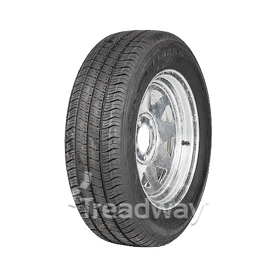 Wheel 15x6" Galv Spoke 5x4.5" PCD Rim 195R15C Tyre W312