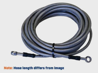 Brake Hose, Banjo-Banjo, Stainless Braided, 6000mm