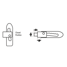 DROP LOCK BOLT ON 1inch THREAD