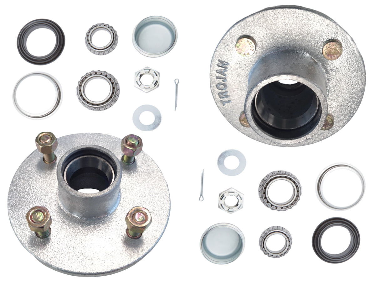 1500kg Non Braked Hub Set 4x4 PCD