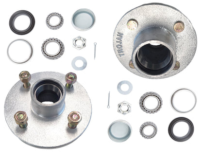 1500kg Non Braked Hub Set 4x4 PCD