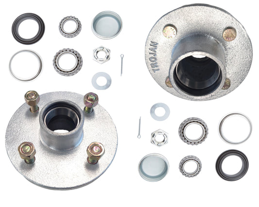 1500kg Non Braked Hub Set 4x4 1/2 PCD
