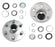 1500kg Non Braked Hub Set 6x5 1/2 PCD
