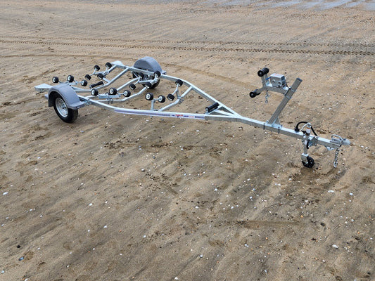 Premium 5.6m Boat Trailer | Wobble Rollers + 175 Alloy Wheels