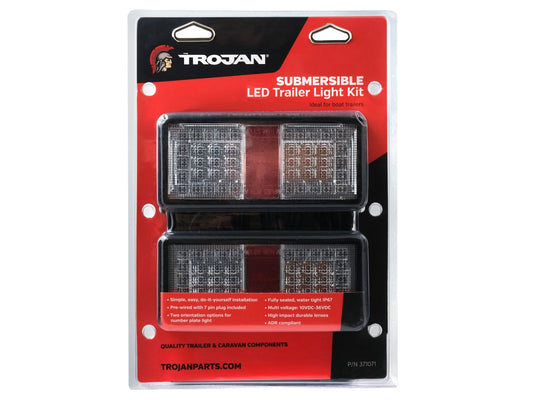 Rectangular LED Multi Volt Submersible Combination Light Kit