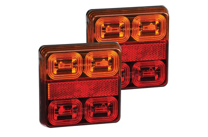 Narva 12V Model 35 LED Plug and Play Trailer Lamp Kit (Square Lamps)