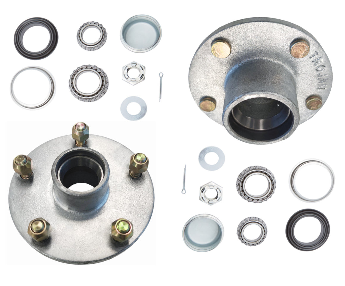 1500kg Non Braked Hub Set 5x4 1/2 PCD