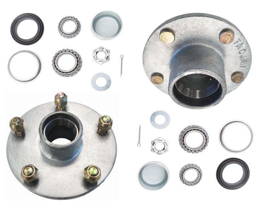 1500kg Non Braked Hub Set 5x4 1/2 PCD