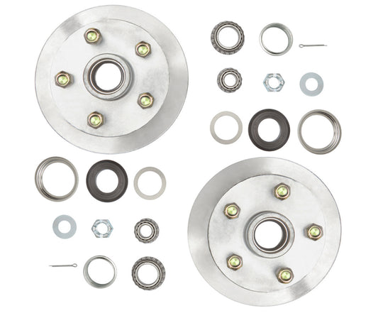 Stainless Steel Disc Braked Hub Set - SS Disc - 5x4.5
