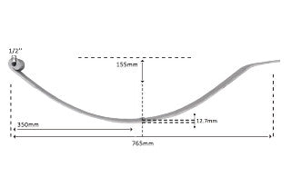 Parabolic Taper Leaf Slipper Spring - 600kg Pair