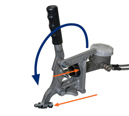 Hydraulic Overide Coupling 50mm 2500kg 3/4", Folding Handle
