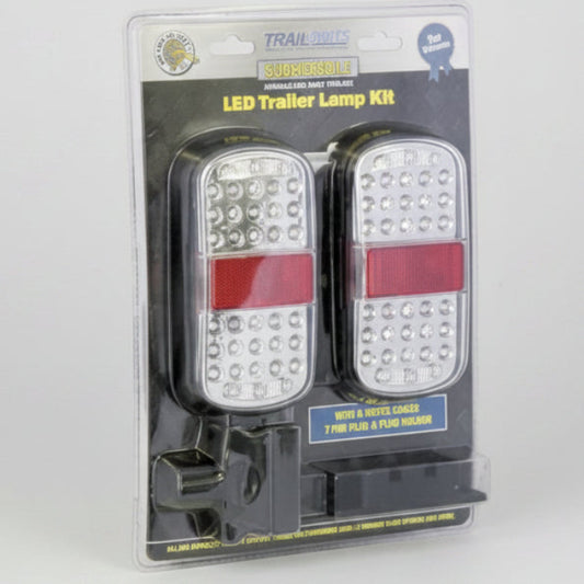 Led Tail-Lamp Kit 160Mm 8Mm Cables Incl Plug And Holder