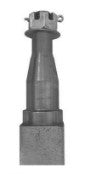 Stub Axle Braked 40sq 250mm LM with yokes