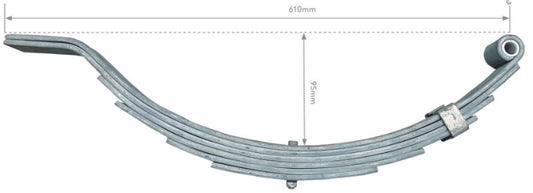 4 Leaf Slipper Spring 50mm wide 610mm