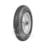 Wheel 8" Silver 3/4" FB Rim 480/400-8 4ply Barrow Tyre W110 Deestone
