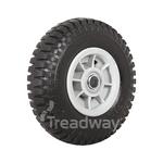 wheel 4' plastic grey 3/4