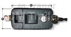 DOOR COMPRES FLUSH LOCK BLK K/A BLACK KEYED ALIKE