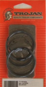 Service kit-Major, inc 1 x piston seals, 2 x brake pads