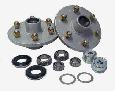Hub kit non-braked 1500kg galv 6 x 5 1/2" x 1/2" NSK
