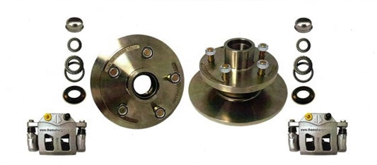 Hub Disk Ford 9" with LM Bearings SS304, SS Calipers