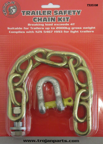 Safety Chain & Shackle H/T 2000KG