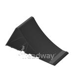 Wheel Chock and Bracket Black