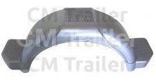 Mudguard Plastic Single 14"  Grey - each