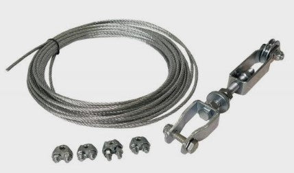 MECHANICAL CABLE BRAKE KIT COMPLETE,1 AXLE 10M KIT