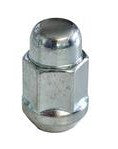 Wheel Nut domed 1/2" 19mm hex Zinc Plated