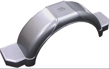 Plastic Mudguard for 10" Silver