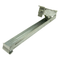 Corner Steady Galvanised Hex Drive 500mm Bolt On Front No Wheel Acme Thread