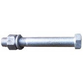 Spring Shackle Bolt, Nut & Washer Gal 1/2 "