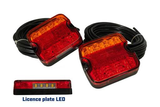 LED TAIL LAMP KIT 100X95MM 10-30V 8M CABLE