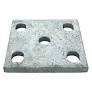 Fish Plate Slotted 60x45-57mm