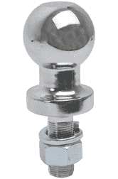 2 5/16 ball fits 1" and 7/8" trojan shank common to european caravans.