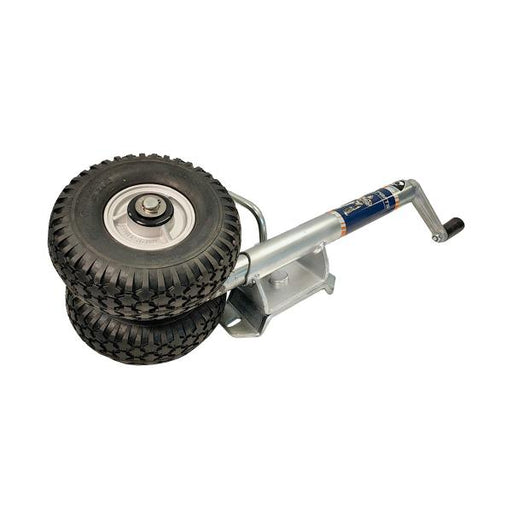 jockey wheel twin 250x 4 small solid tyre 500 kg H/duty